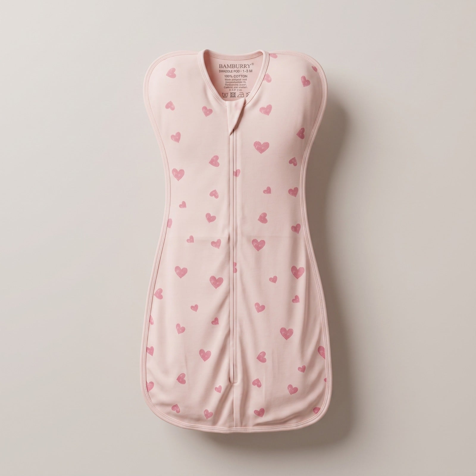 Organic Cotton Hands Up Swaddle Pod – Sweetheart