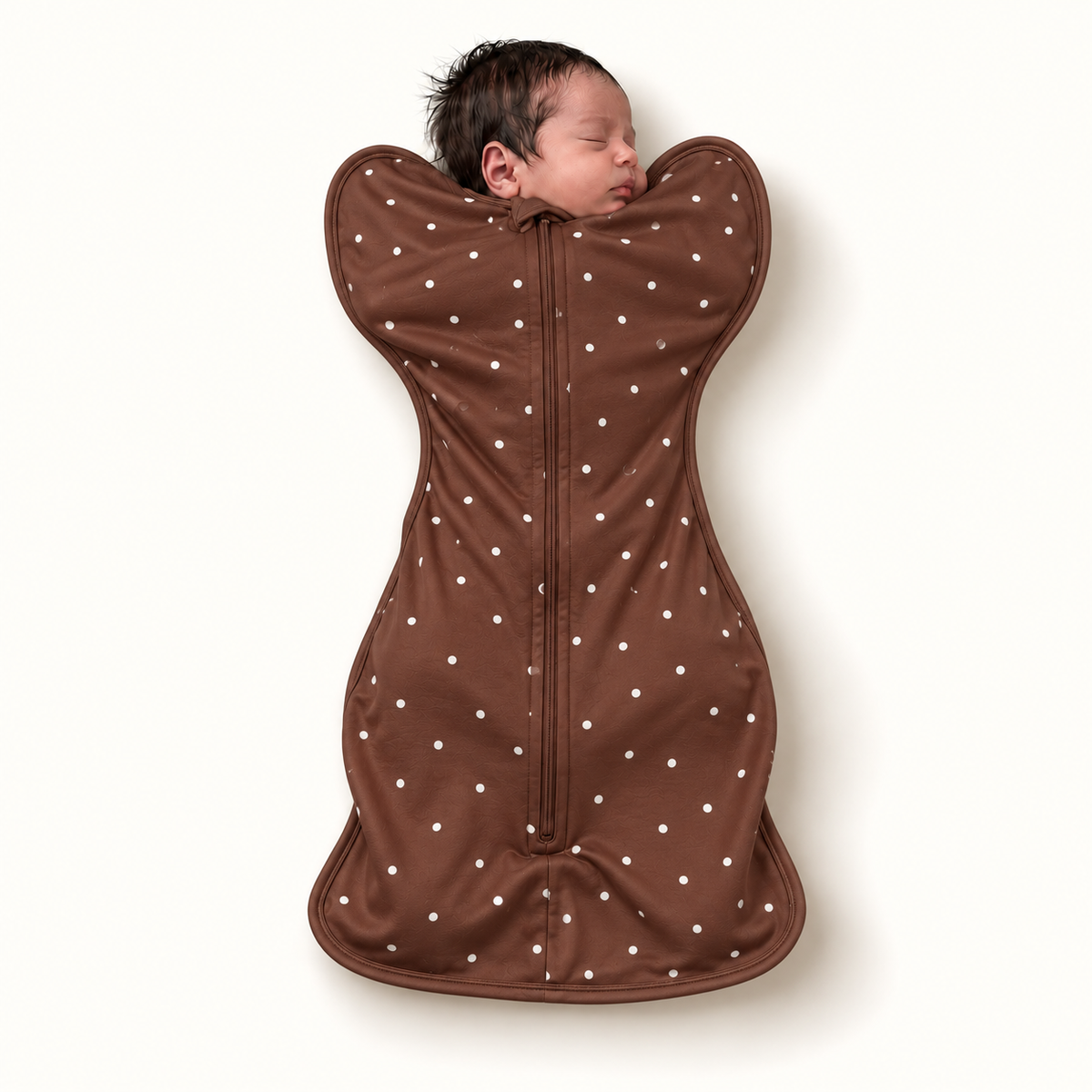 Pack of 2 Cocoa Dot & Sweetheart Organic Cotton Hands Up Swaddle Pod Set — placeholder photo