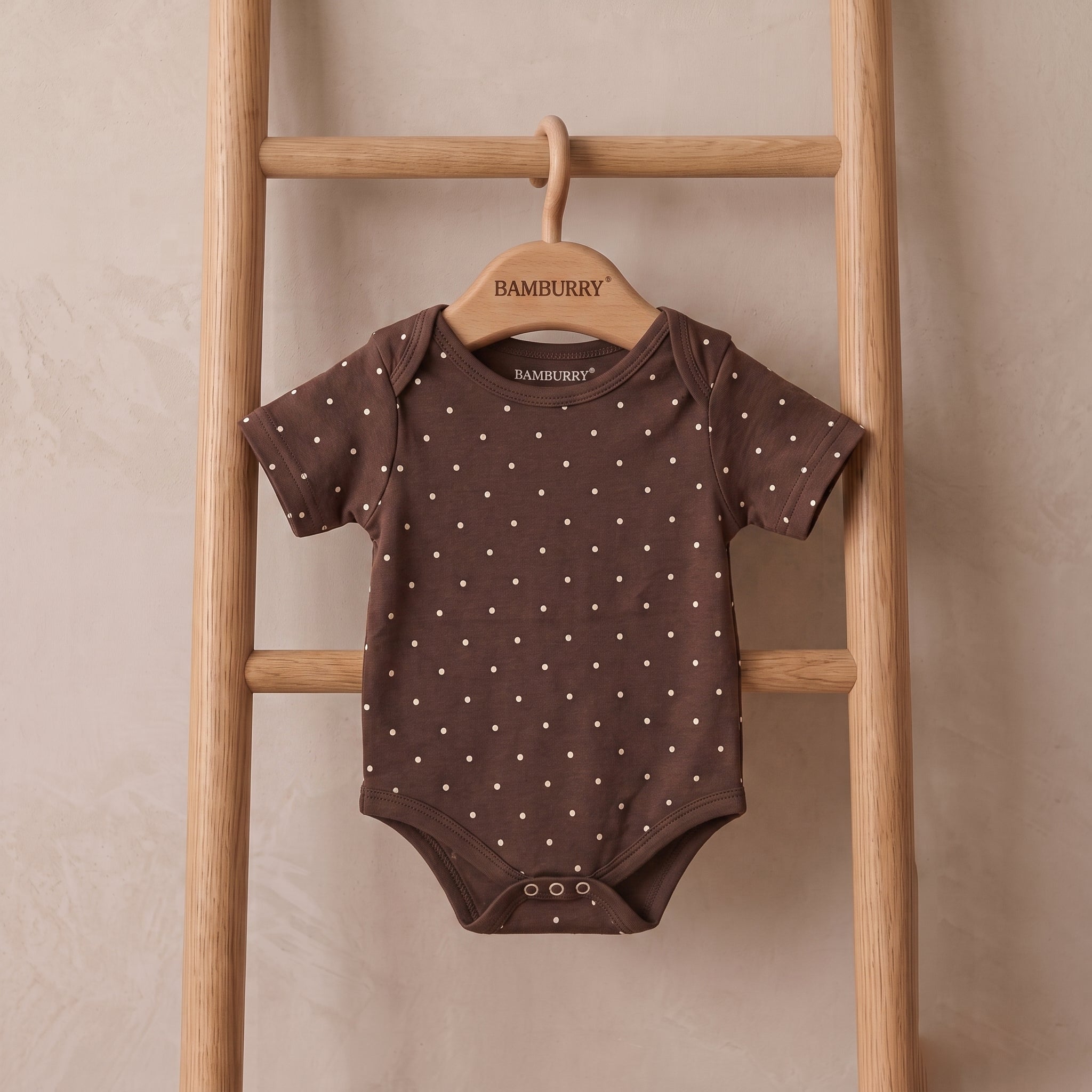 Organic Cotton Bodysuit – Cocoa Dot