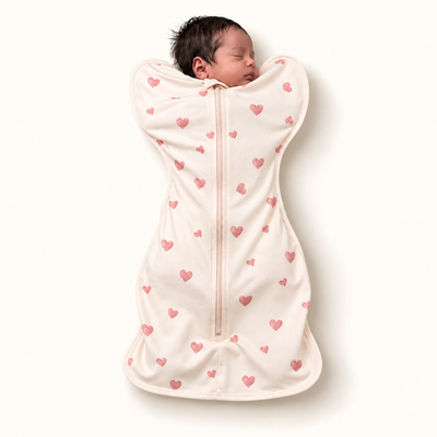 Pack of 2 Sweetheart & Cosy Cub Organic Cotton Hands Up Swaddle Pod Set — placeholder photo