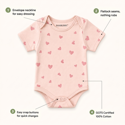 Organic Cotton Bodysuit – Sweetheart