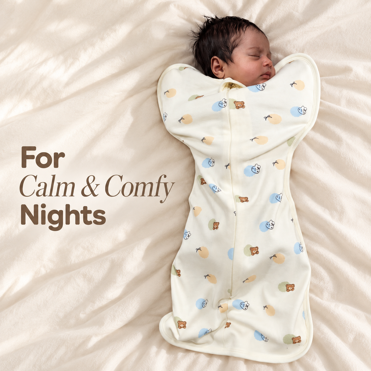 Organic Cotton Hands Up Swaddle Pod – Cosy Cub