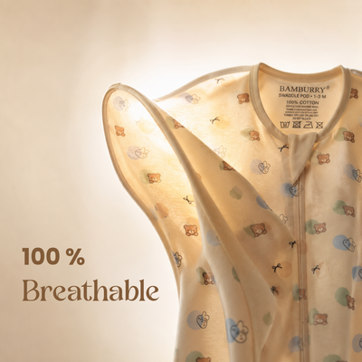 Organic Cotton Hands Up Swaddle Pod – Cosy Cub