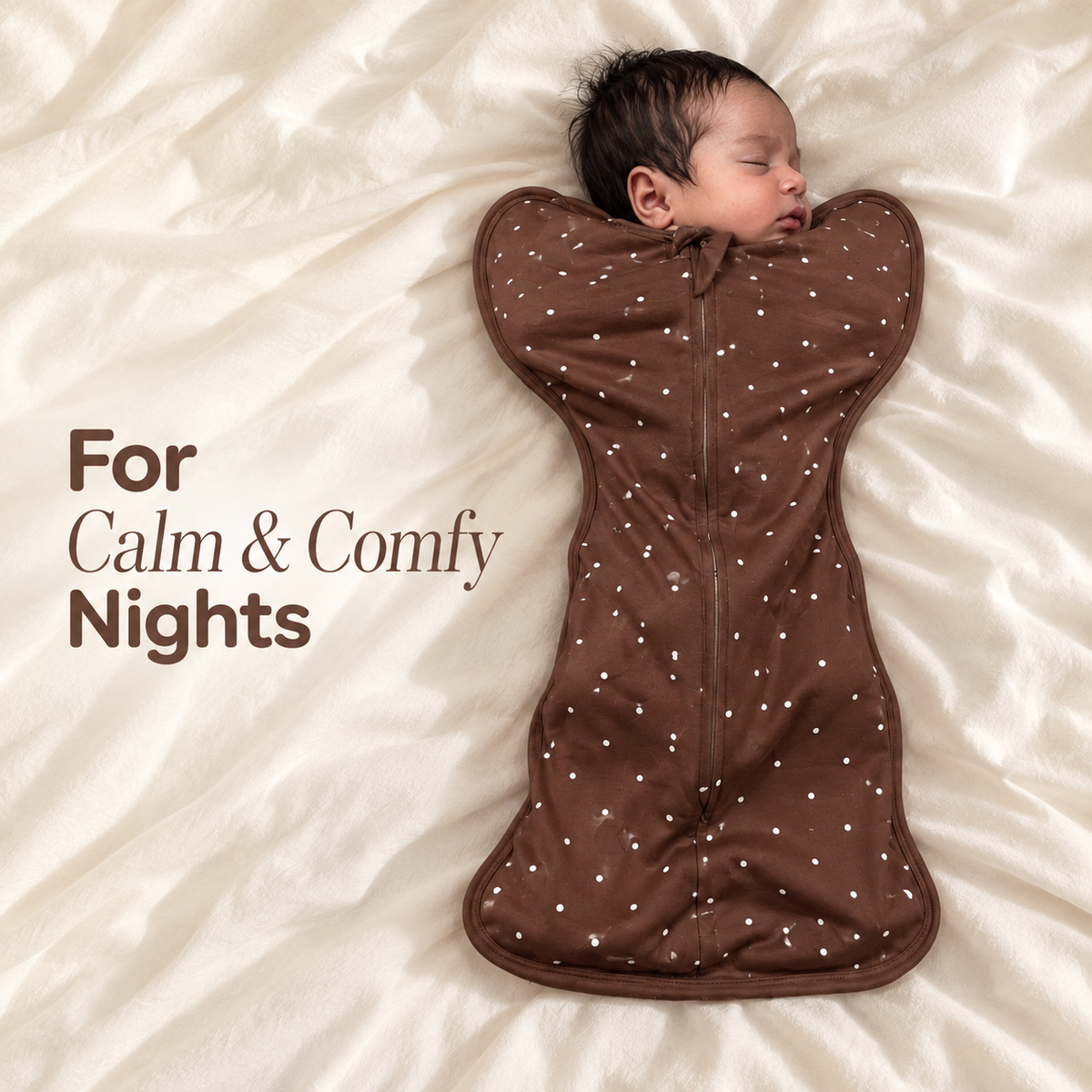 Organic Cotton Hands Up Swaddle Pod – Cocoa Dot